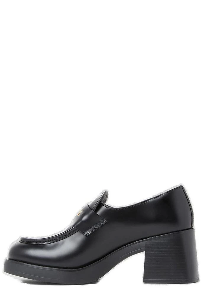 商品Miu Miu|Miu Miu Logo Plaque Penny Loafers,价格¥5264-¥6813,第2张图片详细描述