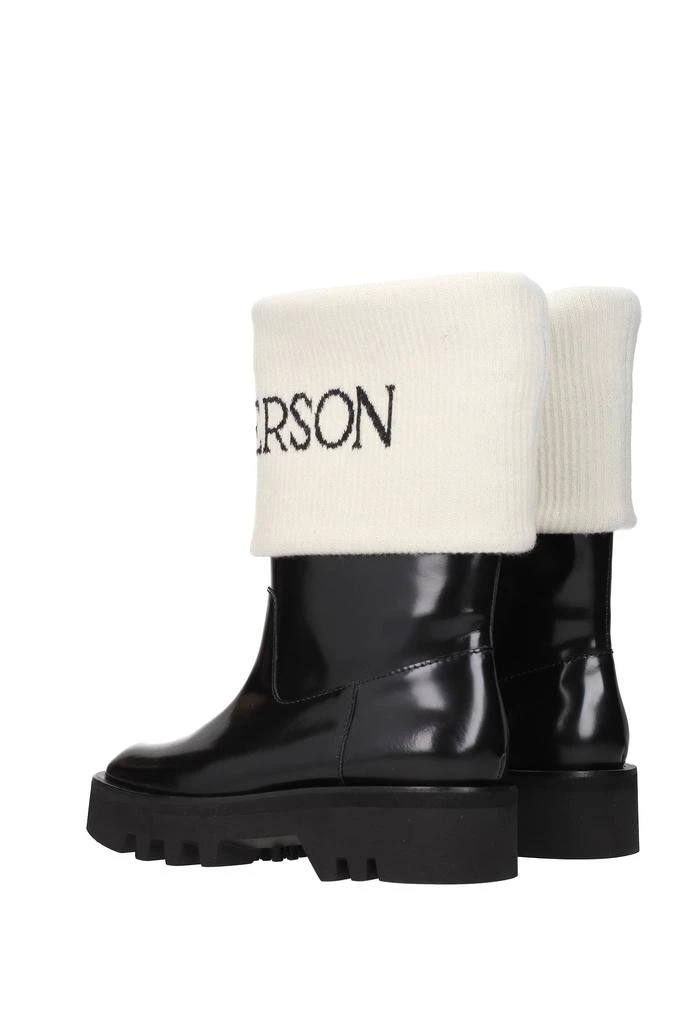 商品JW Anderson|Ankle boots Leather Black White,价格¥2431,第4张图片详细描述
