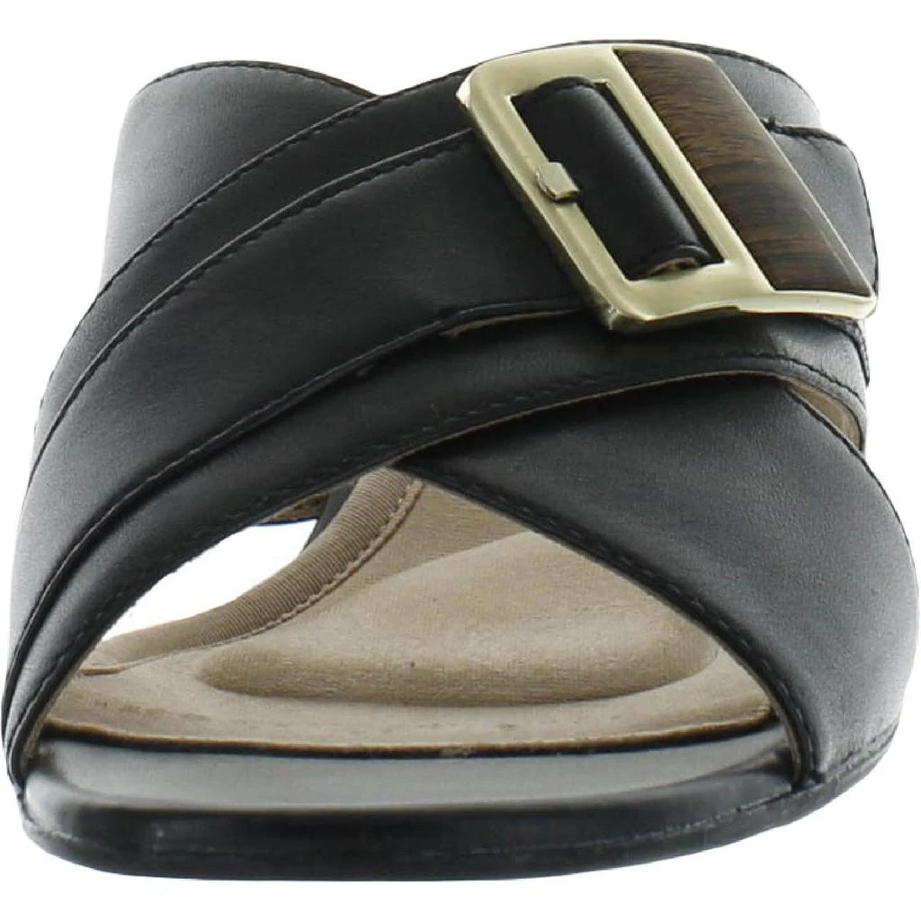 商品Rockport|Rockport Womens Alaina B Slide Leather Slip On Mules,价格¥124,第3张图片详细描述