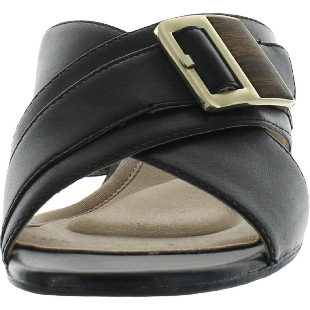 商品Rockport|Rockport Womens Alaina B Slide Leather Slip On Mules,价格¥133,第5张图片详细描述