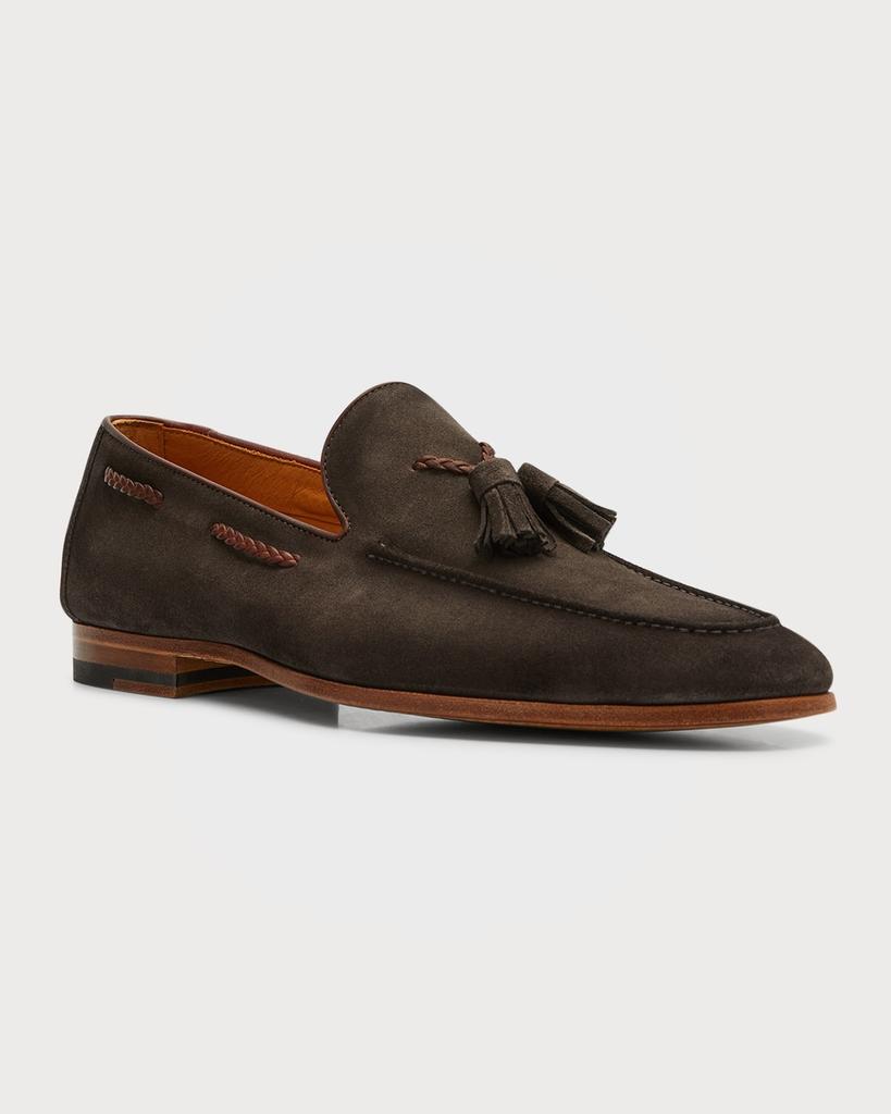 Men's Suede Tassel Loafers商品第2张图片规格展示