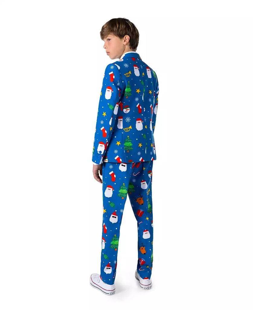 商品OppoSuits|Big Boys Festivity Christmas Party Outfit Including Blazer, Pants and Tie Suit Set,价格¥849,第2张图片详细描述