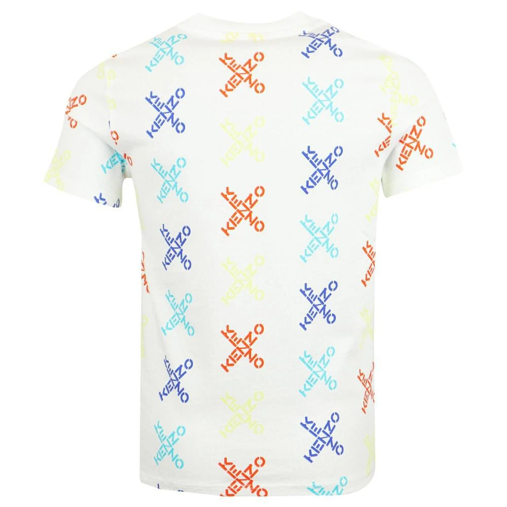 商品Kenzo|White Repeat X Logo T Shirt,价格¥425,第3张图片详细描述
