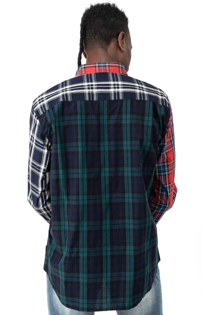 商品STUSSY|Mixed Plaid Button-Up Shirt - Multi,价格¥488,第3张图片详细描述
