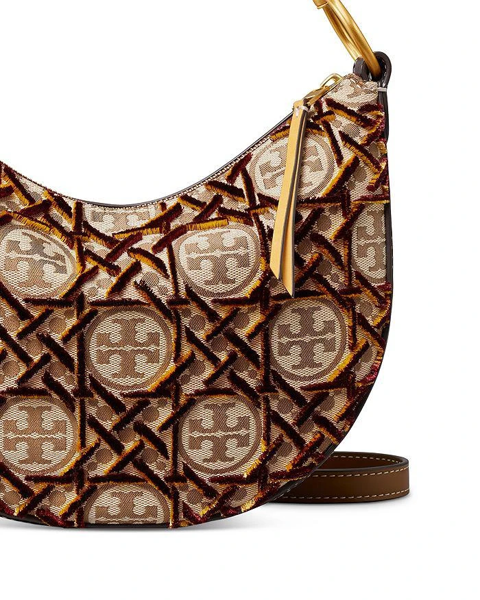 商品Tory Burch|T Monogram Fil Coupé Mini Crescent Bag,价格¥4848,第4张图片详细描述