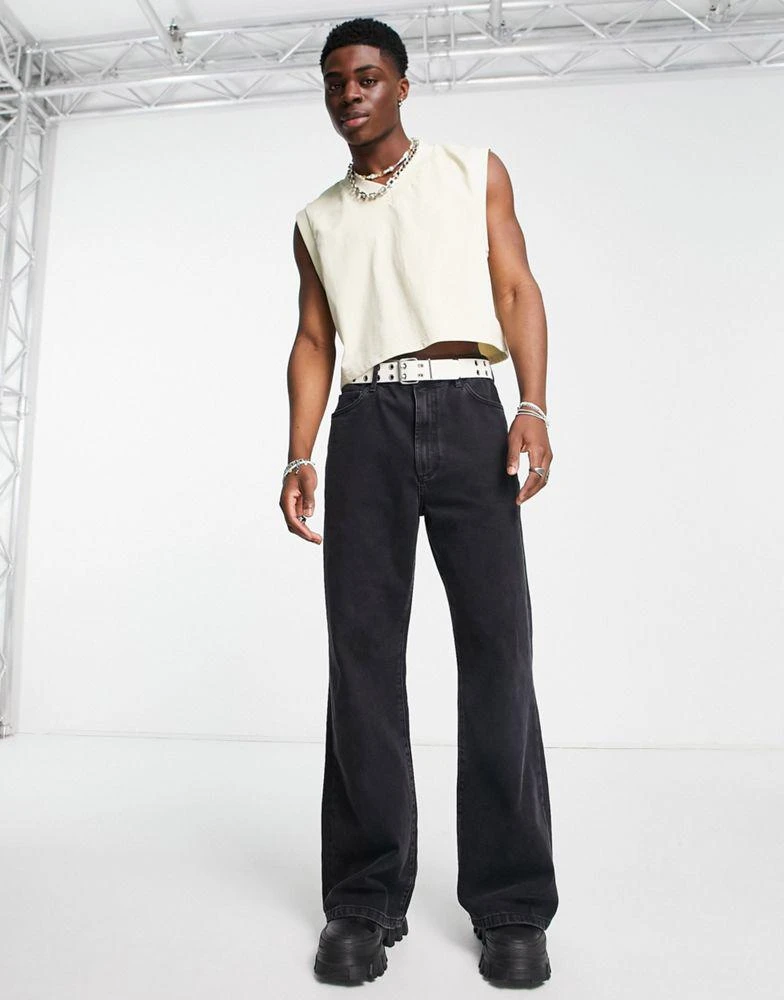 商品2-Minds|2-Minds crop v neck vest in cream,价格¥85,第3张图片详细描述
