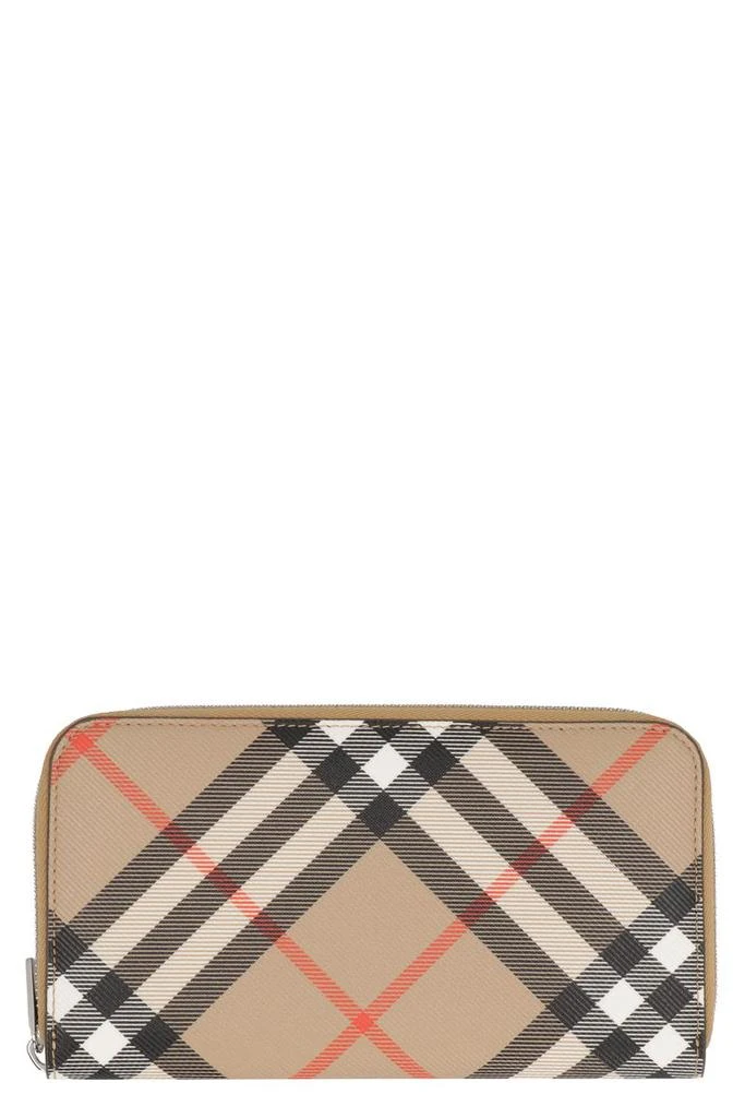 商品Burberry|Burberry Coated Canvas Wallet,价格¥3526,第1张图片