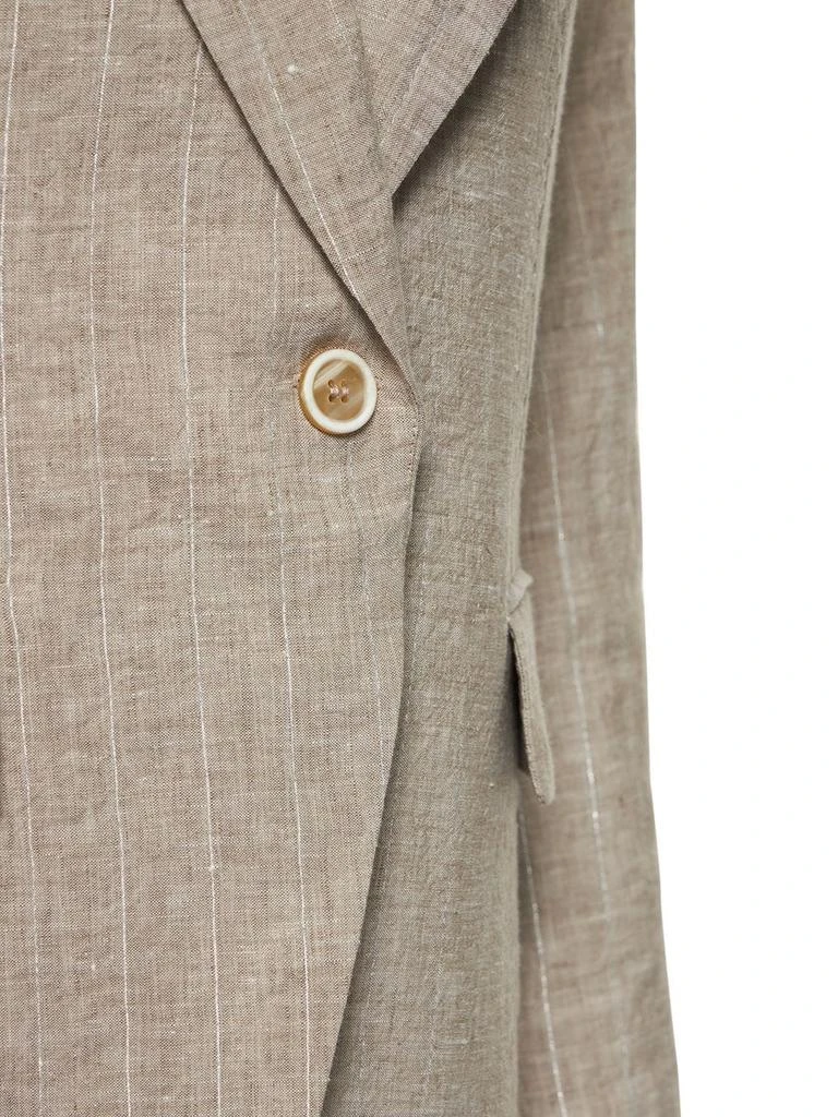 商品Brunello Cucinelli|Pinstripe Light Linen Blazer,价格¥9743,第3张图片详细描述