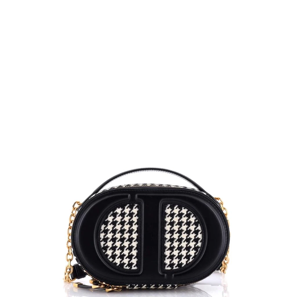 商品[二手商品] Dior|CD Signature Oval Camera Bag Houndstooth Canvas and Leather,价格¥16567,第1张图片