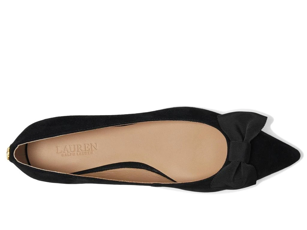 商品Ralph Lauren|Londyn Bow-Trim Suede Ballet Flat,价格¥485,第2张图片详细描述