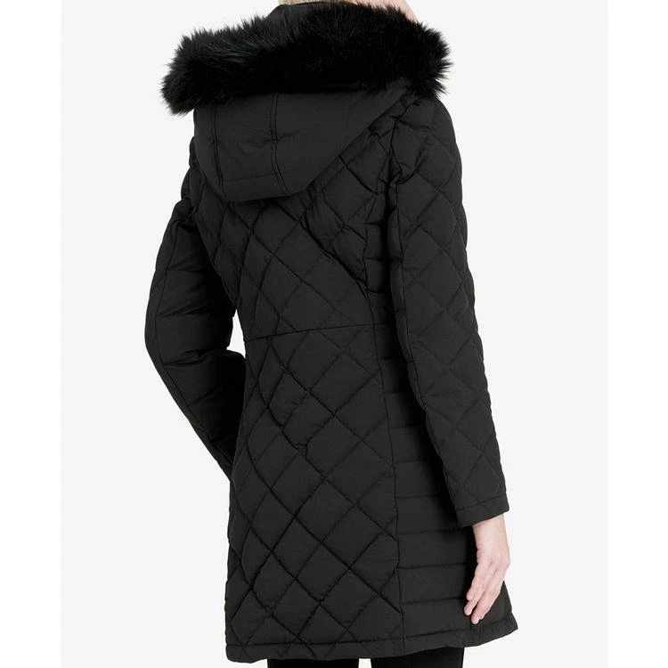 商品Calvin Klein|Faux-Fur-Trim Stretch Down Coat,价格¥1197,第2张图片详细描述