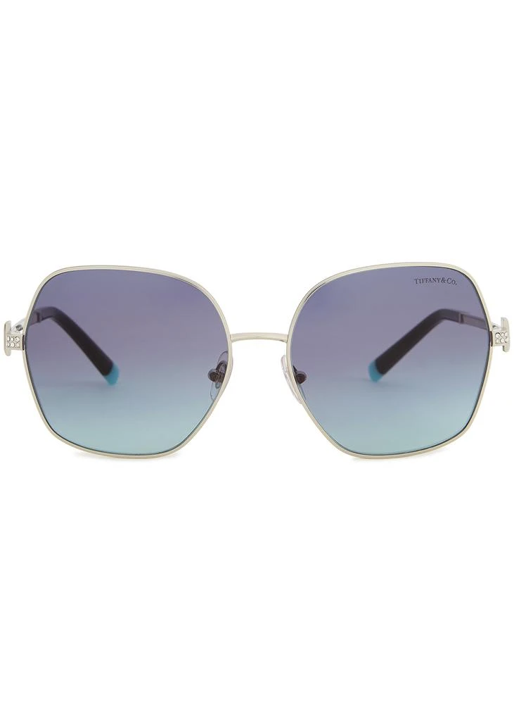 商品Tiffany & Co.|Silver-tone oversized sunglasses,价格¥2977,第2张图片详细描述