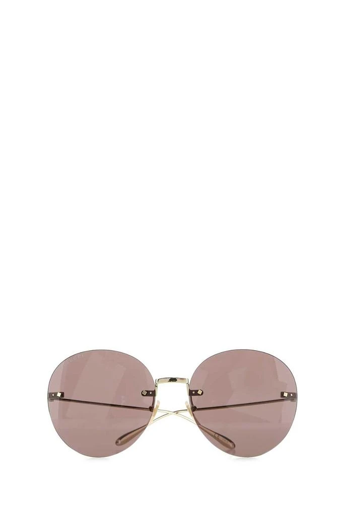 商品Gucci|Gucci Eyewear Round Frame Logo Pendant Sunglasses,价格¥2898,第1张图片