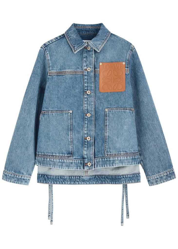 LOEWE 22AW FADED DENIM JACKET デニムジャケット Shop Loewe - Dégradé Denim Jacket | Saks Fifth Avenue United