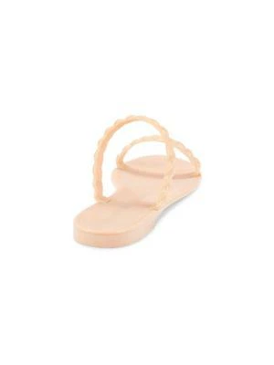 商品Stuart Weitzman|Sawyer Braided Jelly Flat Sandals,价格¥525,第3张图片详细描述
