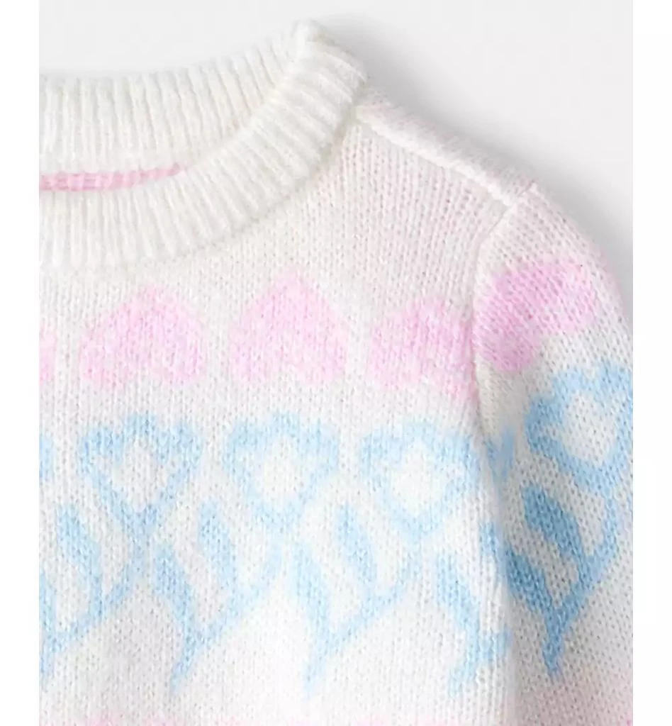 商品Carter's|Girls Toddler 2T-5T Floral Fairisle Sweater,价格¥155,第2张图片详细描述