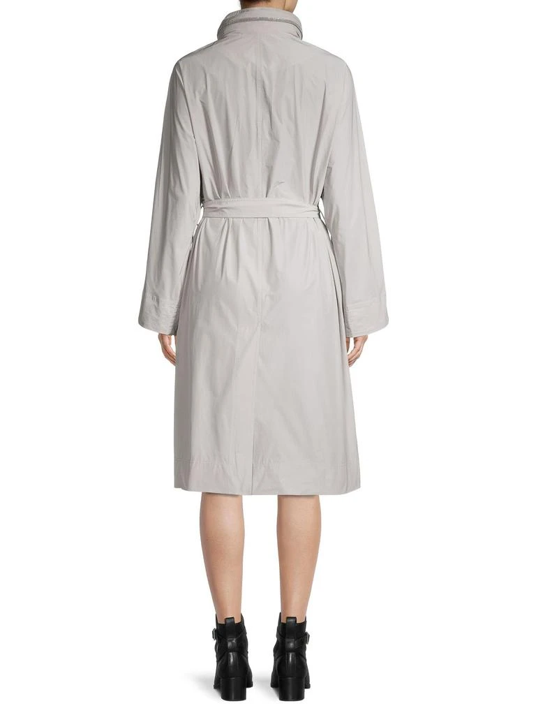 商品Brunello Cucinelli|Funnelneck Belted Raincoat,价格¥7884,第2张图片详细描述