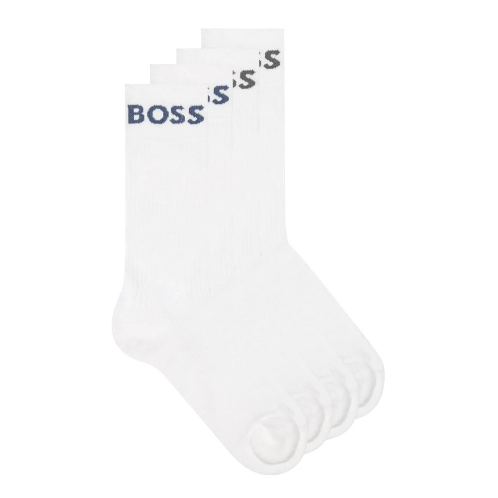 商品Hugo Boss|BOSS Sport Socks 2 Pack - White,价格¥76,第1张图片