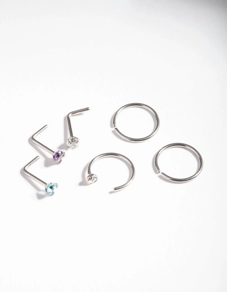 商品Lovisa|Pastel Surgical Steel Nose Stud Hoop Pack,价格¥95,第3张图片详细描述