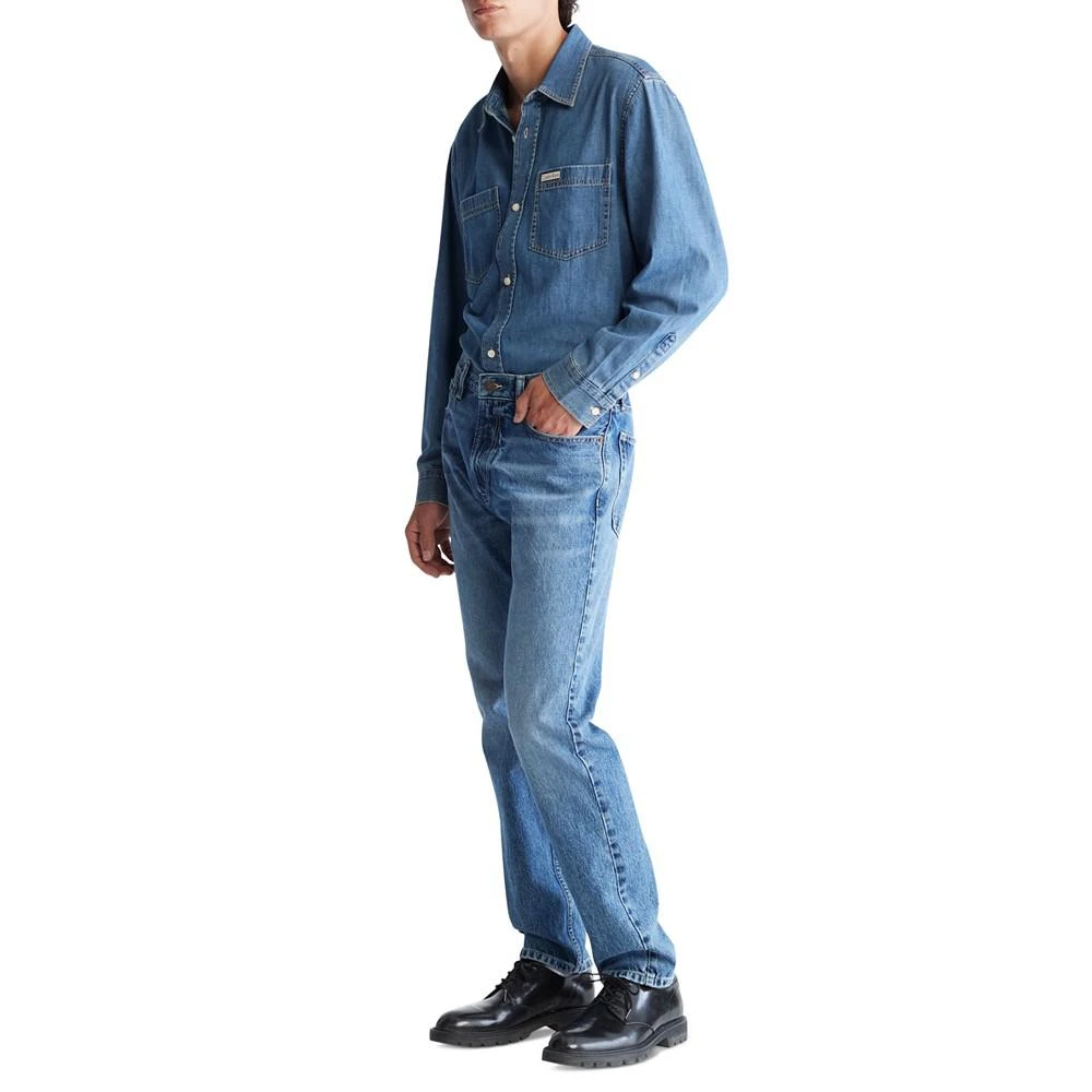 商品Calvin Klein|Men's Slim Straight-Fit Jeans,价格¥410,第4张图片详细描述