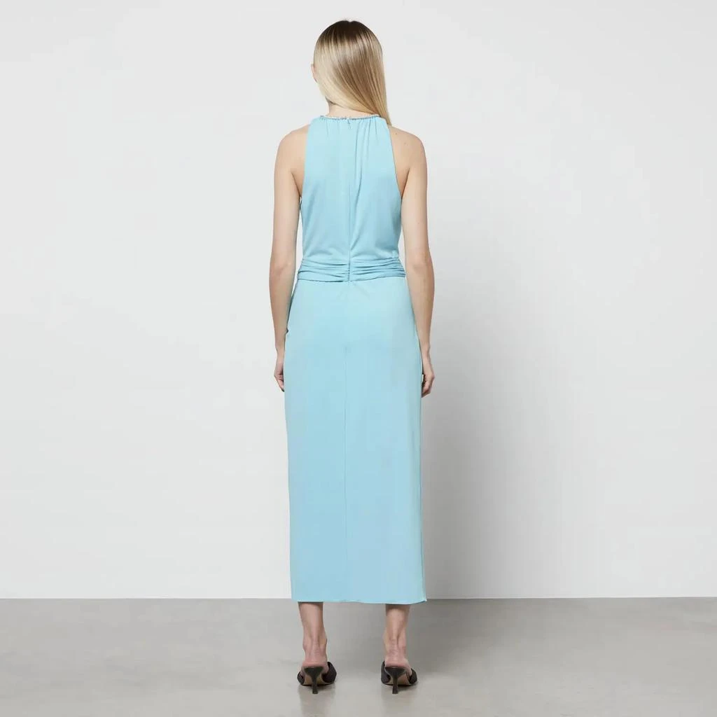 商品Self Portrait|Self-Portrait Women's Tropical Blue Jersey Halter Midi Dress,价格¥1333,第2张图片详细描述