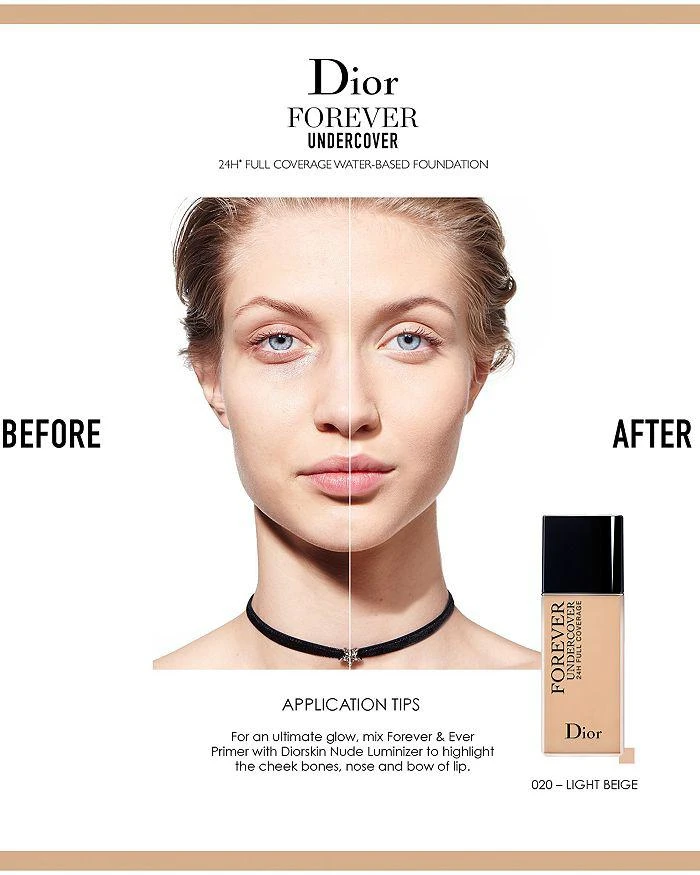 商品Dior|Diorskin Forever Undercover 24-Hour Full Coverage Foundation,价格¥401,第5张图片详细描述