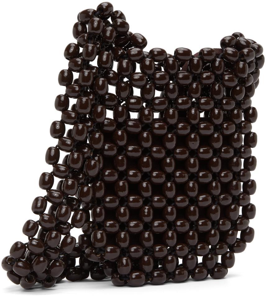 商品Lemaire|Brown Wood Pearl Bag,价格¥1828,第5张图片详细描述