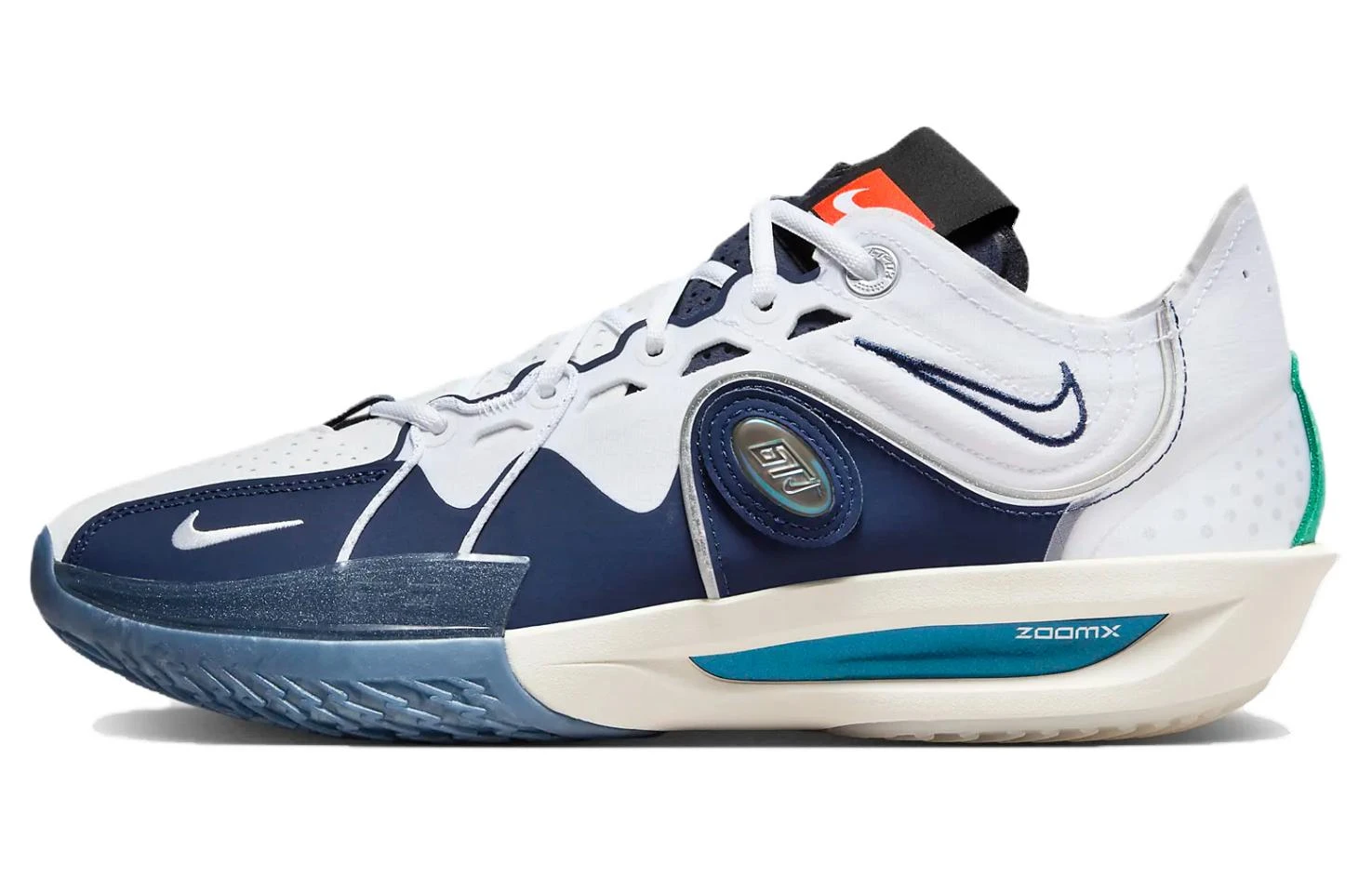 商品[国内直发] NIKE|Air Zoom G.T. Cut 3 ASW 圆头舒适 低帮 篮球鞋 男款 白蓝 国外版,价格¥1289,第1张图片