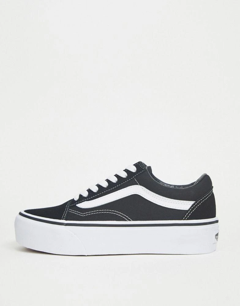 商品Vans|Vans Old Skool Platform trainers in black and white,价格¥753,第2张图片详细描述