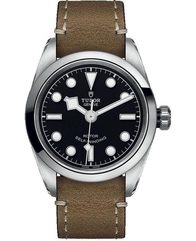 Tudor]帝舵Tudor女款机械表|Black Bay 32 Black Dial Beige Leather