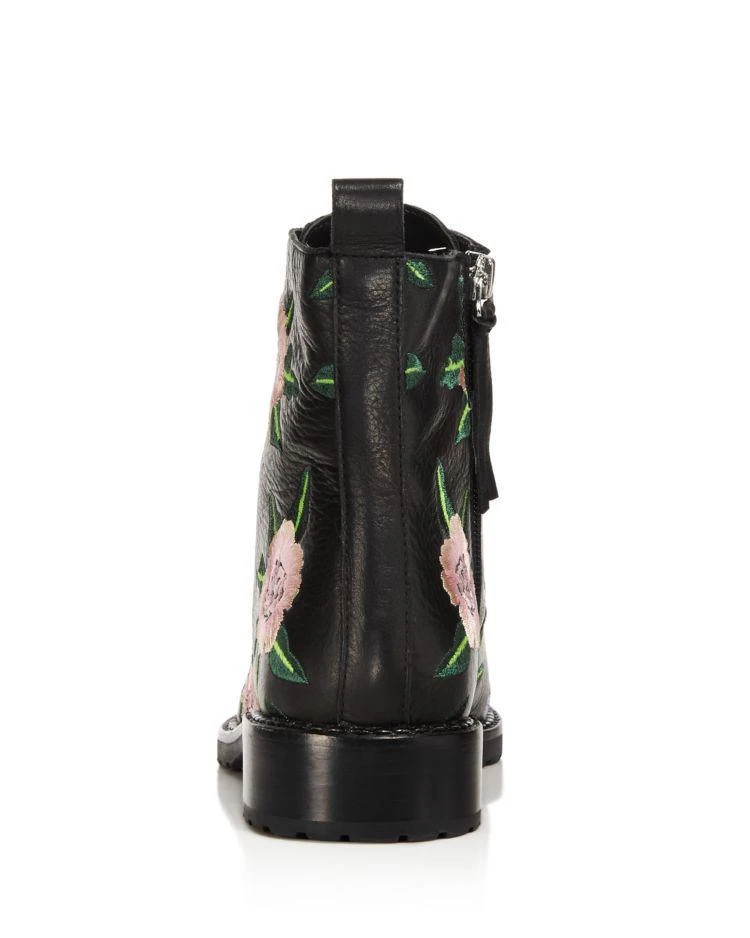 商品Rebecca Minkoff|Women's Gerry Floral Embroidered Leather Combat Booties,价格¥1554,第4张图片详细描述