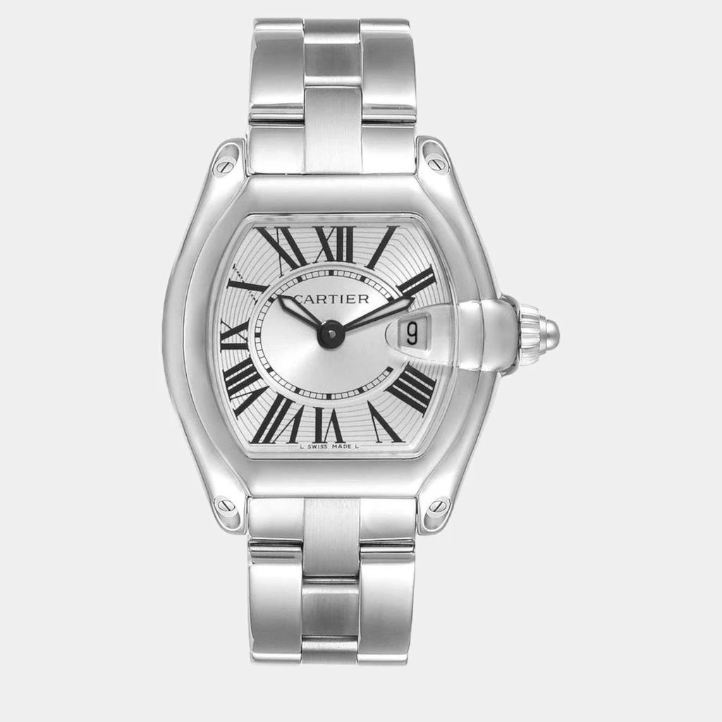 商品[二手商品] Cartier|Cartier Roadster Small Silver Dial Steel Ladies Watch W62016V3 36 x 30 mm,价格¥30629,第1张图片