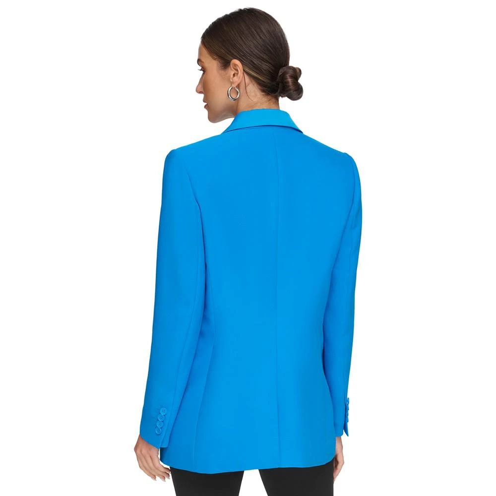 商品DKNY|Women's Frosted Twill One-Button Long-Sleeve Jacket,价格¥357,第2张图片详细描述