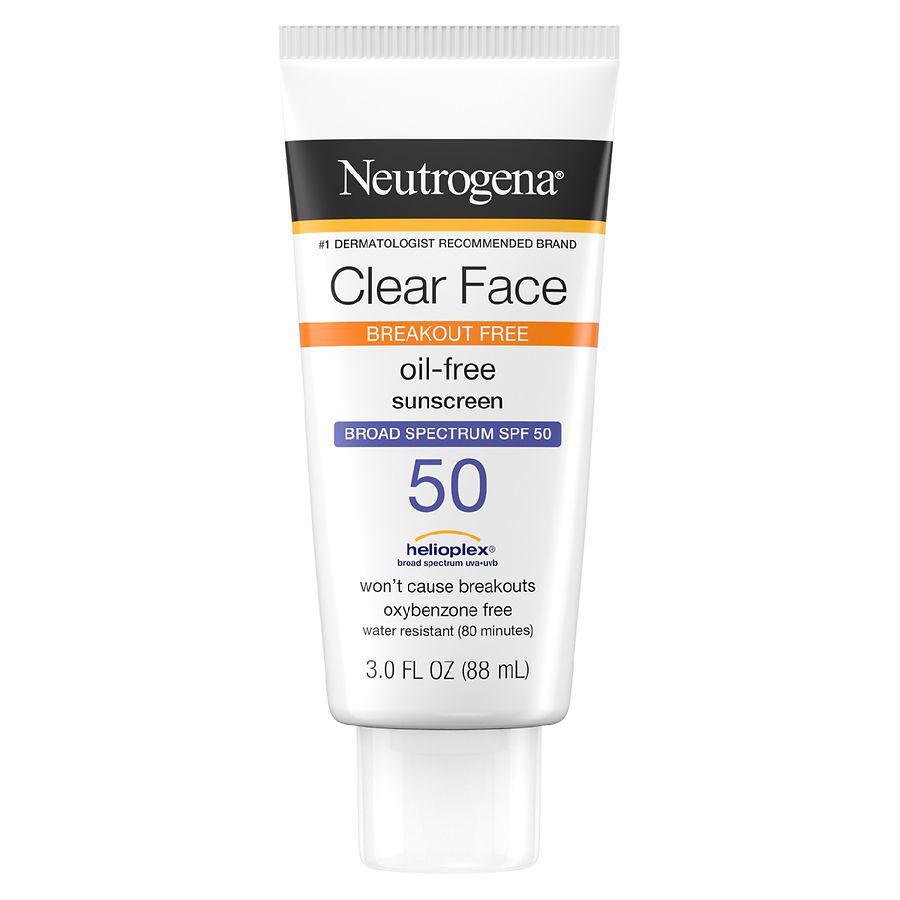商品Neutrogena|Clear Face Liquid Lotion Sunscreen With SPF 50,价格¥109,第1张图片