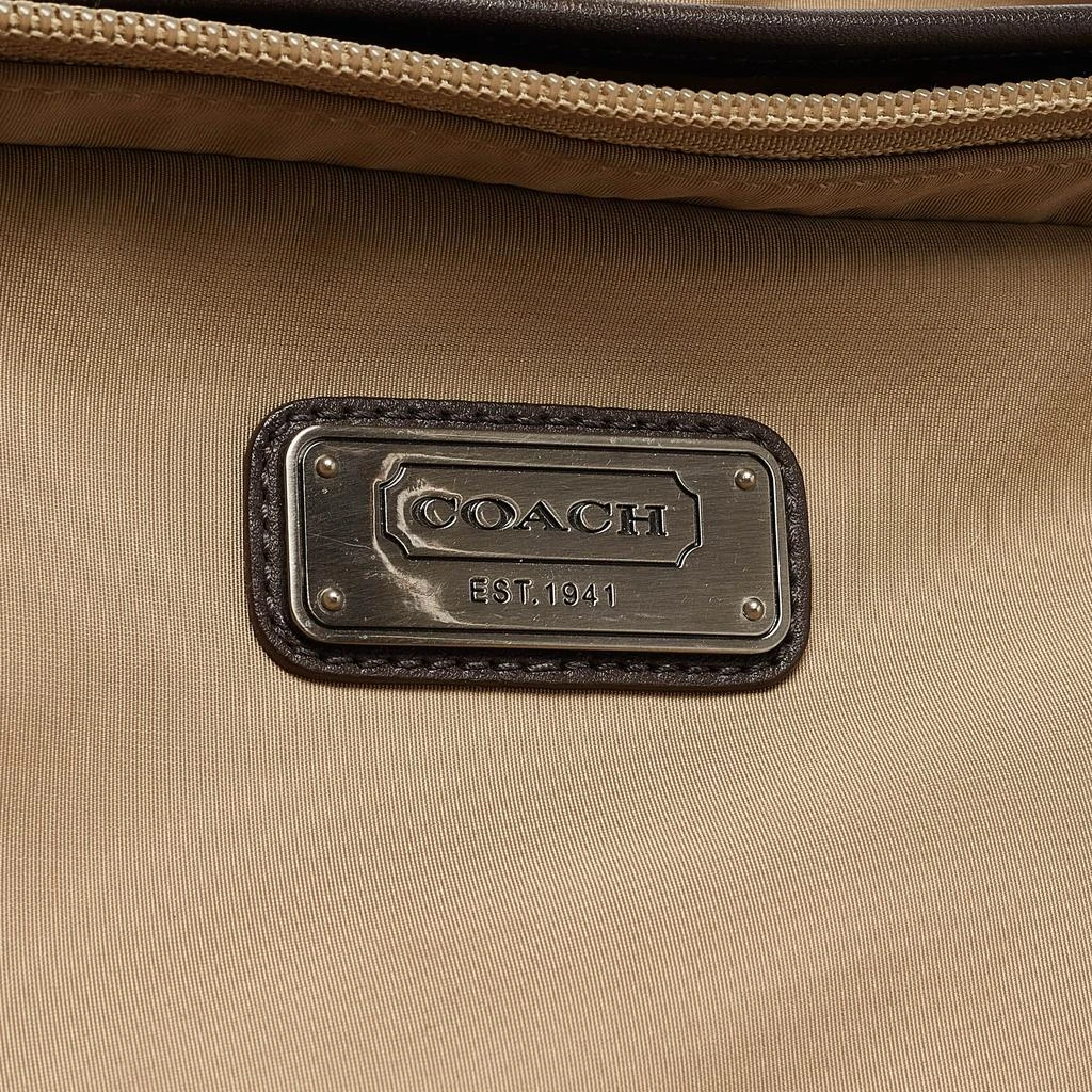 Coach Beige/Brown Leather and Nylon Backpack 商品