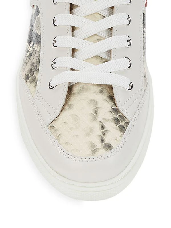 商品Bally|Snakeskin Embossed Leather High Top Sneakers,价格¥1049,第5张图片详细描述