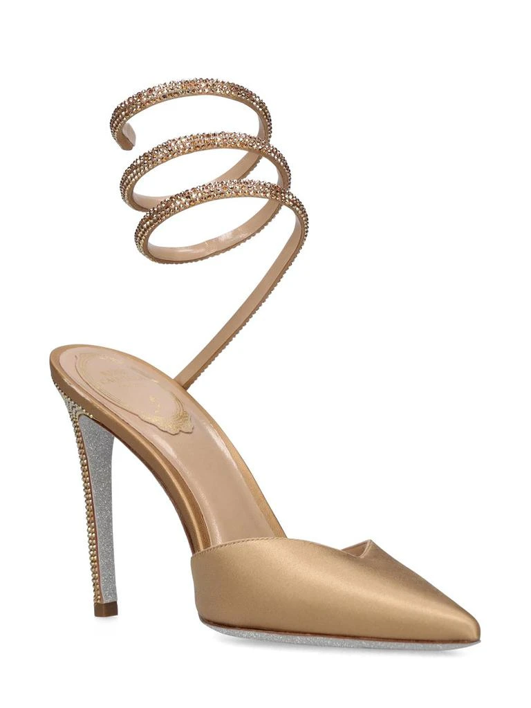 商品Rene Caovilla|105mm Satin High Heel Pumps,价格¥6391,第2张图片详细描述