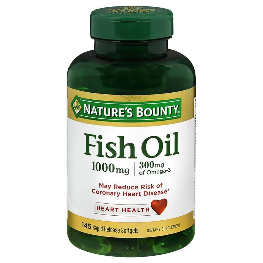 商品Nature's Bounty|Fish Oil With Omega 3 Softgels, 1000 Mg,价格¥150,第1张图片