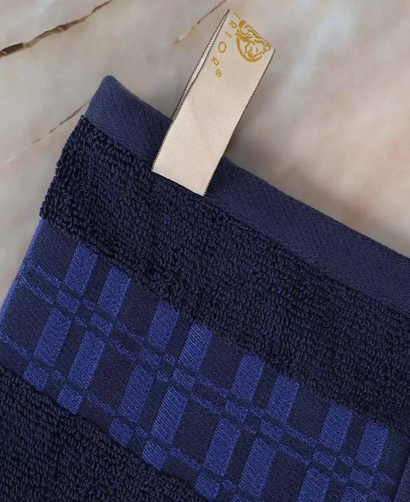商品Superior|Larissa Geometric Embroidered Jacquard Border Cotton 4-Pc. Bath Towel Set,价格¥213,第5张图片详细描述