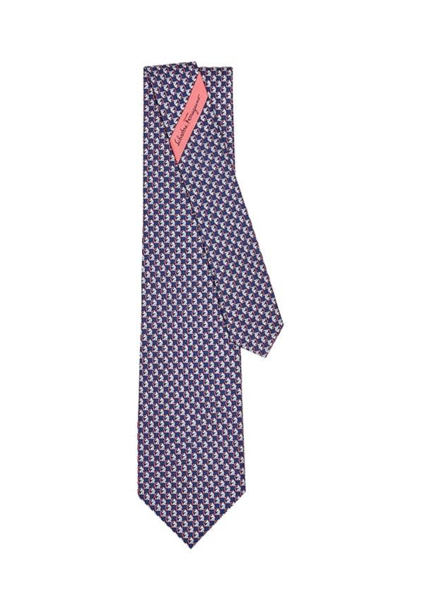 Salvatore Ferragamo Mens Napoleon Print Silk Tie商品第1张图片规格展示