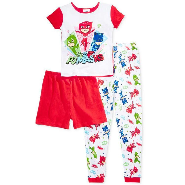 商品PJ Masks|大/小童3-Pc. Pajama Set, Little Girls (2-6X) & Big Girls (7-16),价格¥72,第2张图片详细描述