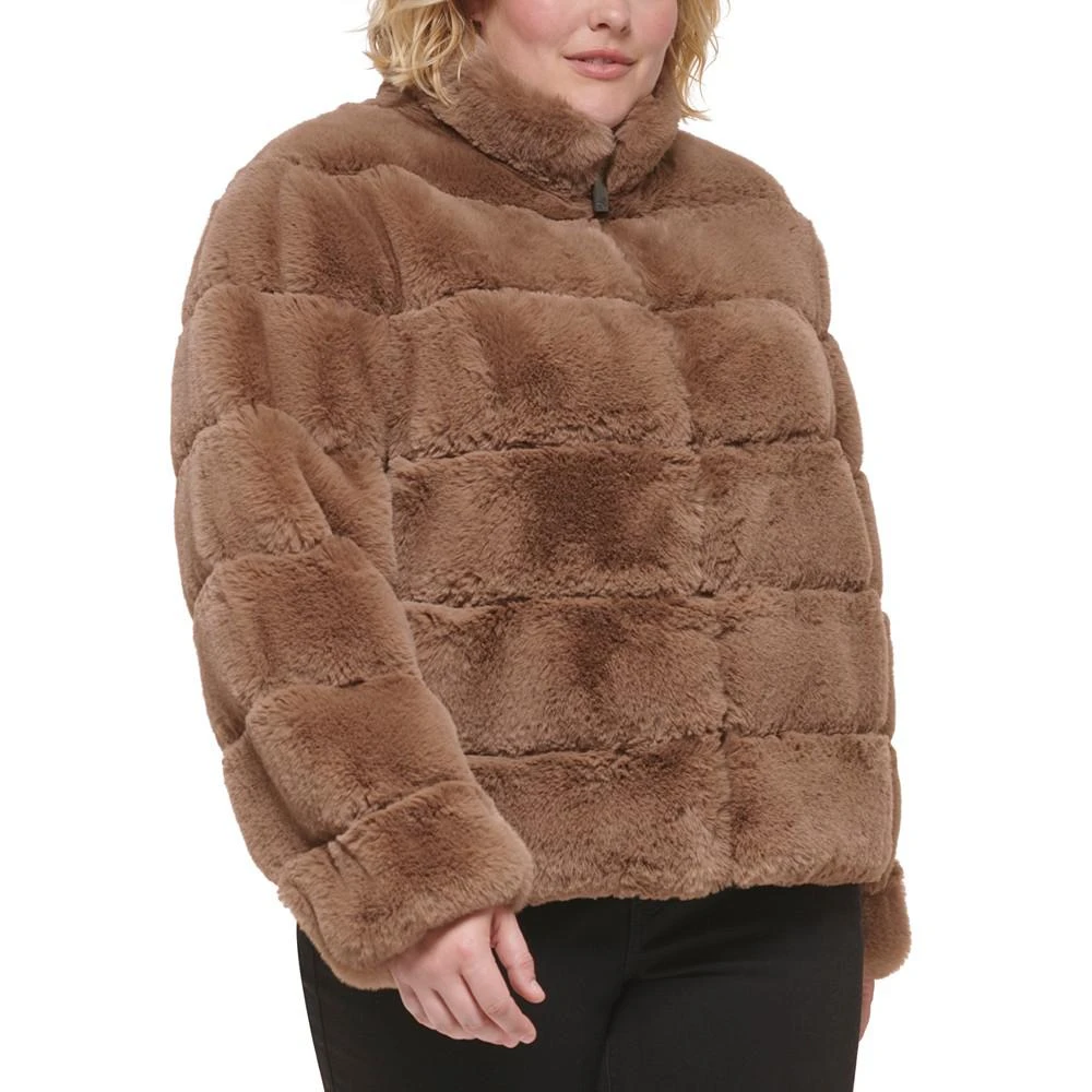 商品Calvin Klein|Women's Plus Size Faux-Fur Coat,价格¥1002,第3张图片详细描述