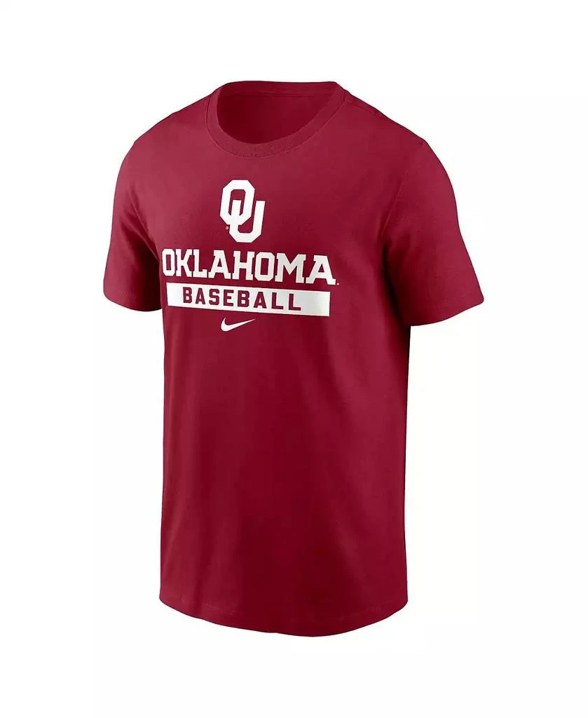 商品NIKE|Men's Crimson Oklahoma Sooners Baseball T-Shirt,价格¥262,第2张图片详细描述