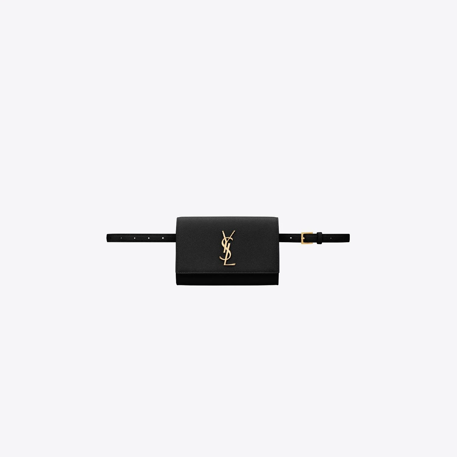 商品Yves Saint Laurent|【预售】 YSL圣罗兰 24秋冬 女士 腰包 KATE sac ceinture Saint Laurent en cuir grain de poudre 534395BOW0J1000,价格¥8549,第1张图片