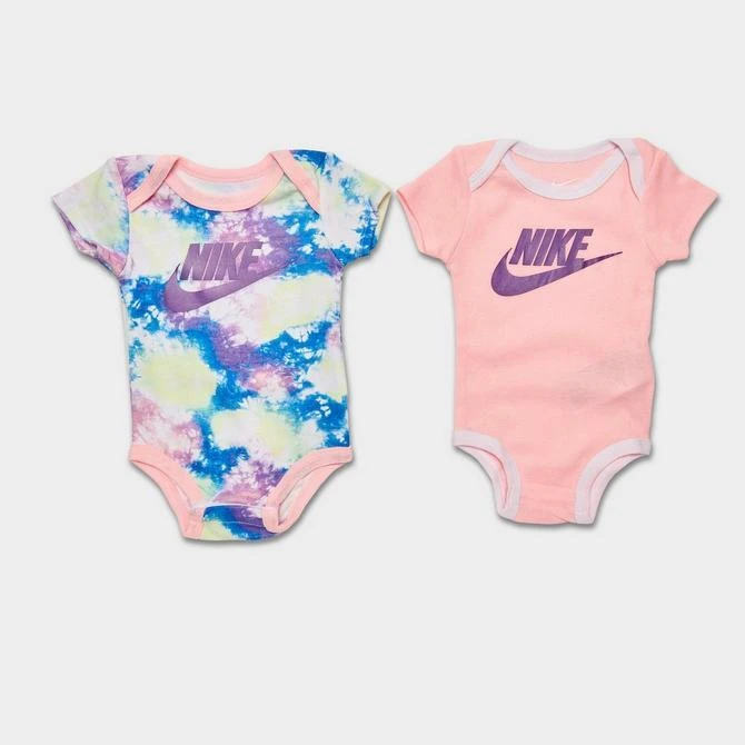 商品NIKE|Infant Nike 5-Piece Bodysuit, Booties and Hat Tie-Dye Box Set,价格¥75,第2张图片详细描述