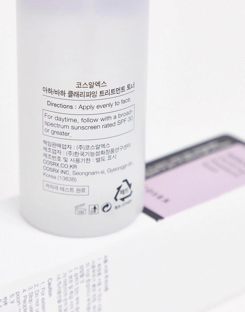 商品COSRX|COSRX AHA/BHA Clarifying Treatment Toner 150ml,价格¥217,第4张图片详细描述