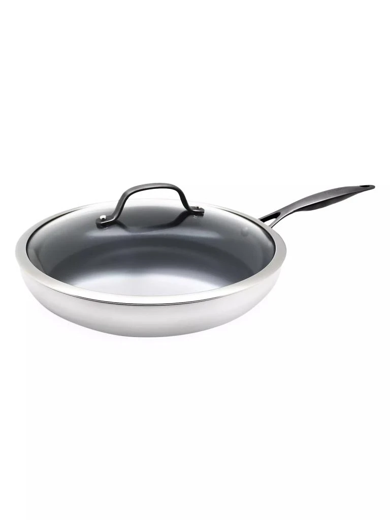 商品Greenpan|Venice Noir 12-Inch Stainless Steel &amp; Ceramic Fry Pan,价格¥1048,第1张图片