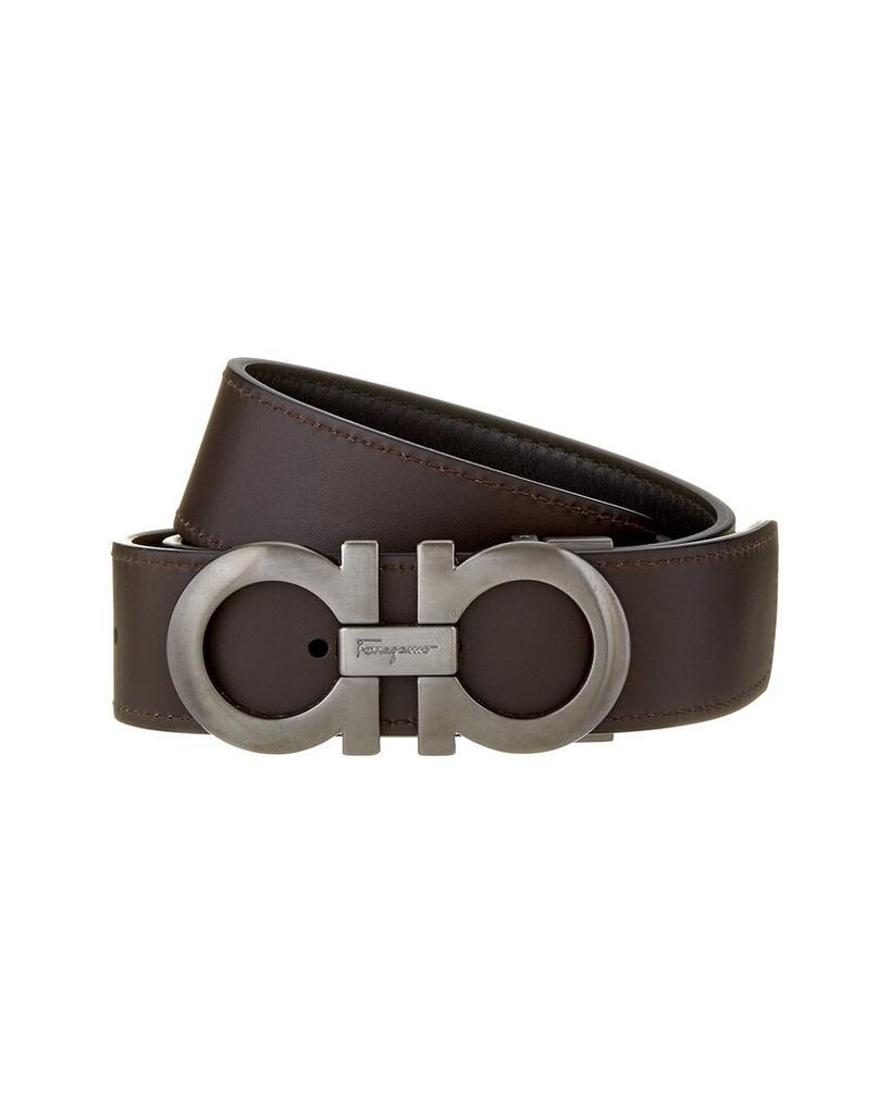 商品Salvatore Ferragamo|Salvatore Ferragamo Double Gancini Reversible & Adjustable Leather Belt,价格¥3292,第4张图片详细描述