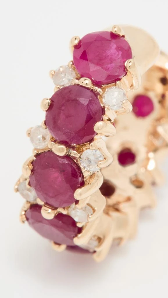 商品Adina Reyter|Adina Reyter Amalfi 红宝石和钻石耳骨夹,价格¥6777,第4张图片详细描述