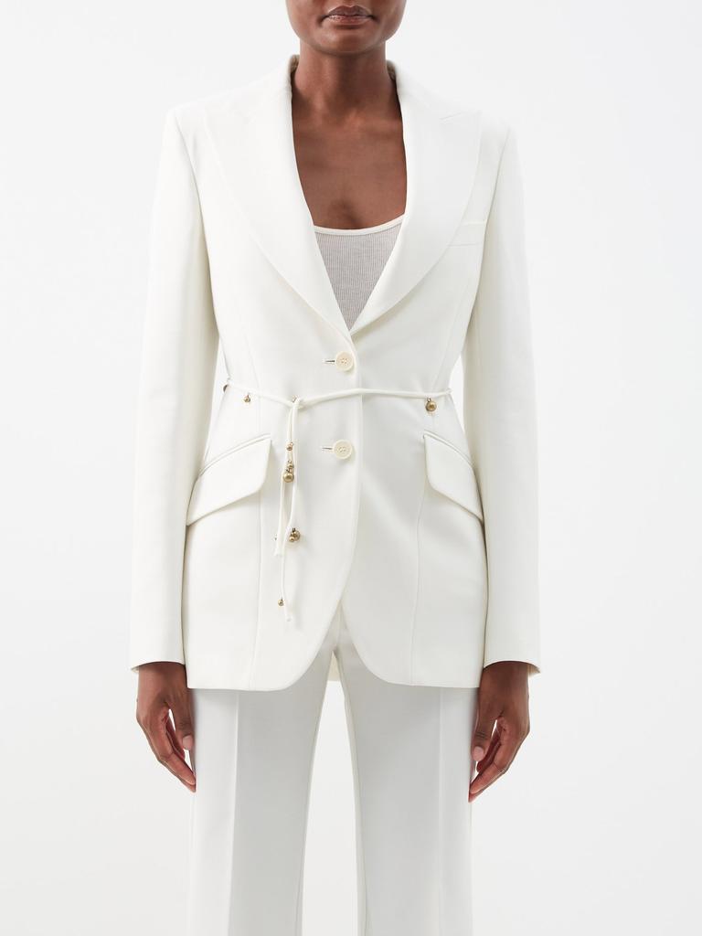 商品Stella McCartney|Embellished-belt twill suit blazer,价格¥11450,第1张图片